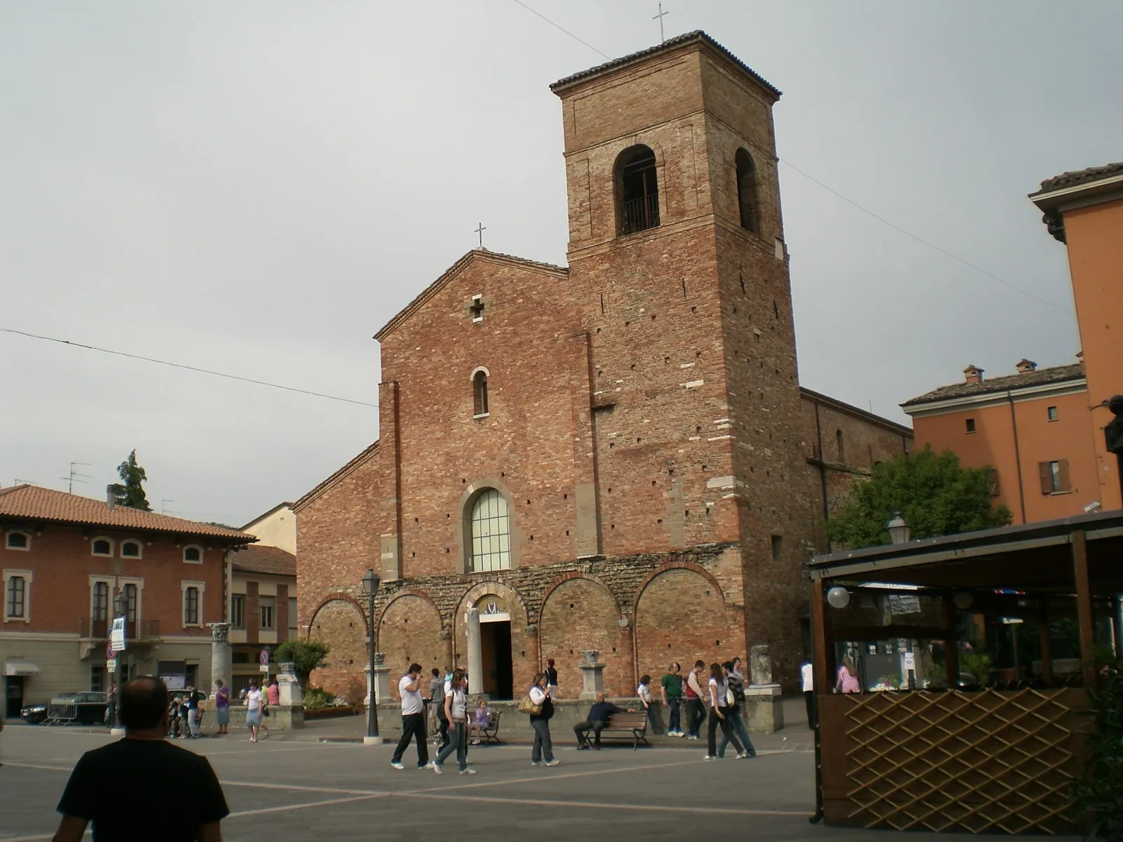 The facade of the cathedral of San Vicinio in Sarsina